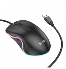 Миша HOCO GM19 Enjoy gaming luminous wired mouse Black (6931474784131)