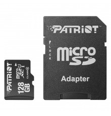 Карта памяти microSDXC (UHS-1) Patriot LX Series 128Gb class 10 (adapter SD) (PSF128GMCSDXC10)