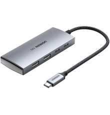 USB-хаб UGREEN CM480 USB-C to 2× USB 3.2+2×USB-C Adapter 10G (UGR-30758) (UGR-30758)