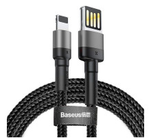 Кабель Baseus Cafule Cable（Special Edition）USB For iP 1m Grey+Black (CALKLF-GG1)