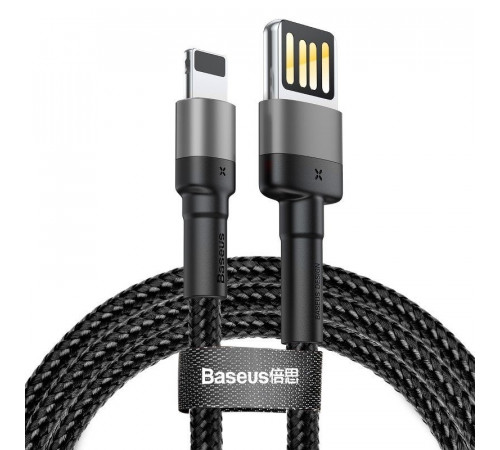 Кабель Baseus Cafule Cable（Special Edition）USB For iP 1m Grey+Black (CALKLF-GG1)