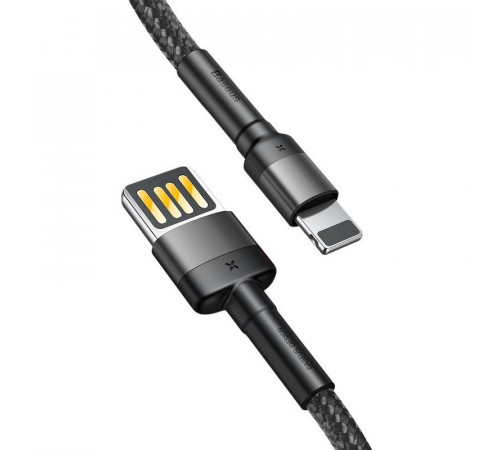 Кабель Baseus Cafule Cable（Special Edition）USB For iP 1m Grey+Black (CALKLF-GG1)