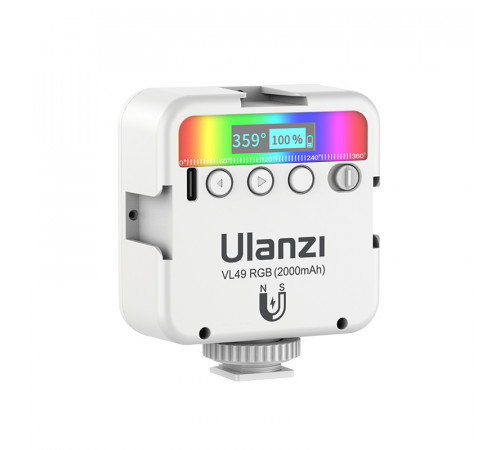 Відеосвітло Ulanzi VL49 Rechargeable Mini RGB Light 6W White (2586) (2586)