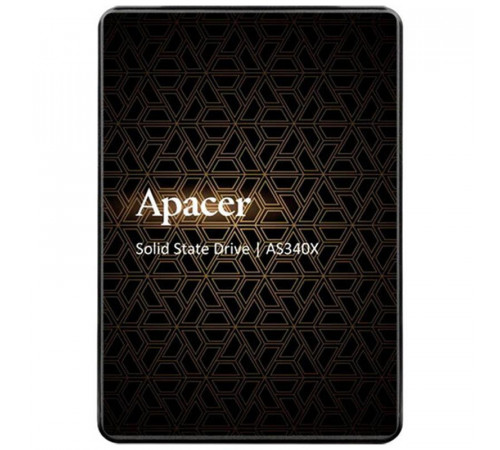 Накопичувач SSD Apacer AS340X 120GB 2.5" 7mm SATAIII 3D NAND Read/Write: 550/520 MB/sec (AP120GAS340XC-1)