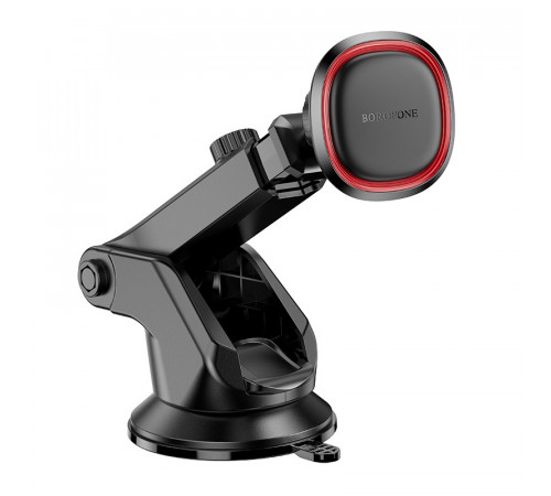 Автотримач для телефона BOROFONE BH125 Roman magnetic car holder (center console) Black and Red (6941991119552)