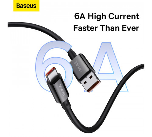 Кабель Baseus Superior Series Fast Charging Data Cable USB to Type-C 100W 1m Cluster Black (P10320102114-00)