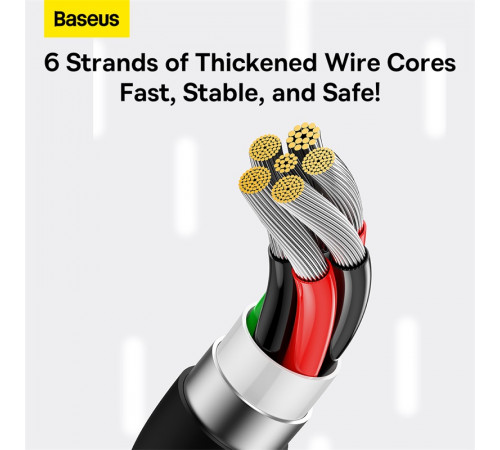 Кабель Baseus Superior Series Fast Charging Data Cable USB to Type-C 100W 1m Cluster Black (P10320102114-00)