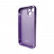 Чохол для смартфона AG Glass Matt Frame Color Logo for Apple iPhone 12 Light Purple (AGMattFrameiP12LPurple)