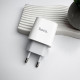 Мережевий зарядний пристрій з кабелем HOCO C76A Pro Majestic single port PD30W charger set (C to iP)(EU) White (6942007616317)
