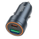 Автомобільний зарядний пристрій HOCO Z57A Glorious PD30W+QC3.0 car charger Metal Gray (6942007633109)