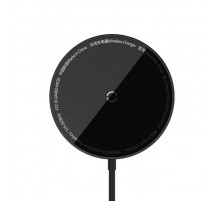 Бездротовий зарядний пристрій Baseus Simple Mini3 Magnetic Wireless Charger 15W Black (CCJJ040001)