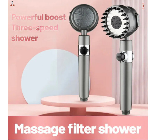 Новая насадка для душа, высокое давление  СТОП МАССАЖ ВОДЫ   LY-715   (100)