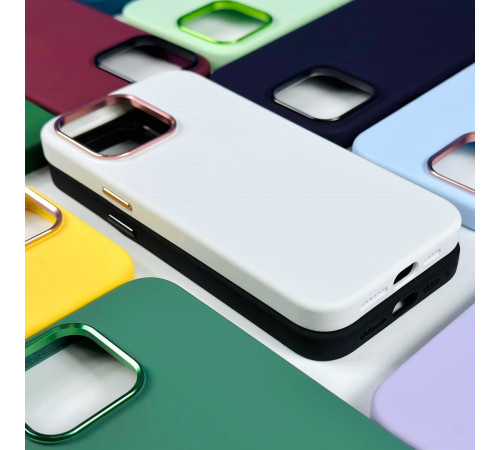 Накладка Premium quality Silicone Case+Metal AG+Magnetic+BOX LOGO iPhone 13 Pro Max