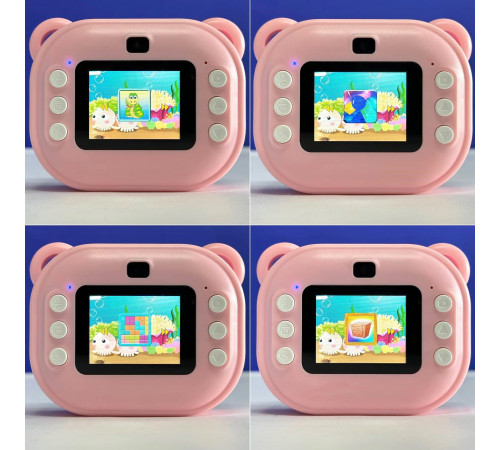 Дитяча фотокамера Teddy Y600 із функцією друку та з фронтальною камерою