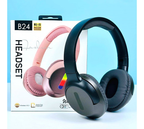 Навушники B24 Bluetooth з RGB підсвічуванням