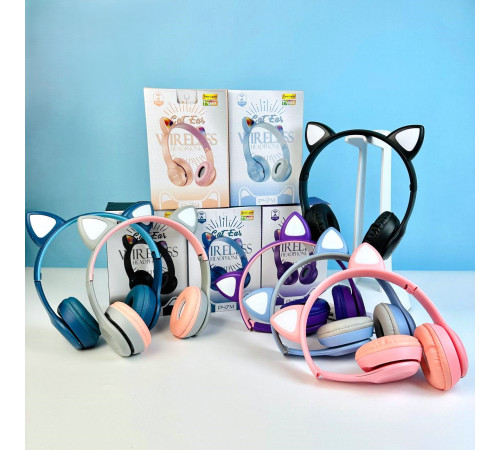 Навушники Bluetooth Cat Ear P47M c RGB Light підсвічуванням