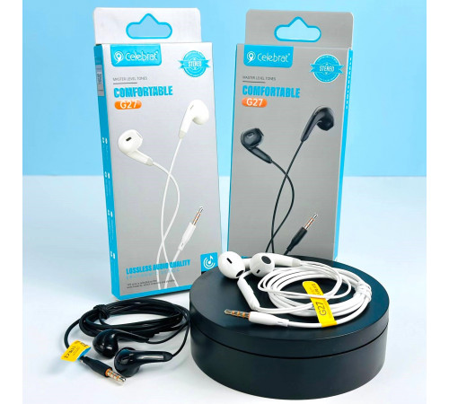 Навушники Celebrat G27 3.5mm 1.2m
