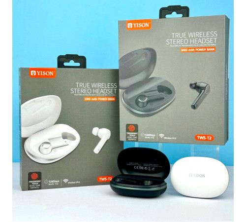 Бездротові навушники YISON-T2 Sport Smart Control Deep Bass Stereo