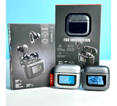 Бездротові навушники V8 ANC+ENC Smart case