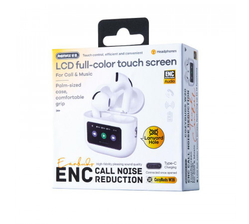 Бездротові навушники Remax W20 Touch Screen ENC CozyBuds