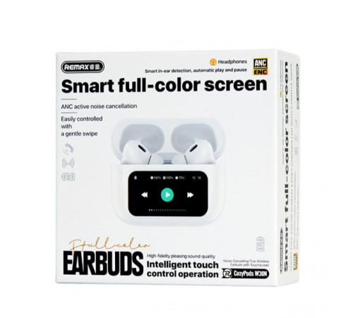 Бездротові навушники Remax W30N Noise-Cancelling Smart case