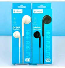 Навушники Celebrat G12 3.5mm 1.2m