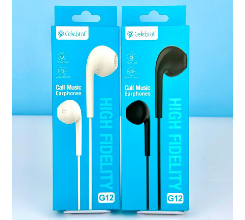 Навушники Celebrat G12 3.5mm 1.2m