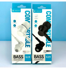 Навушники Celebrat G19 3.5mm 1.2m