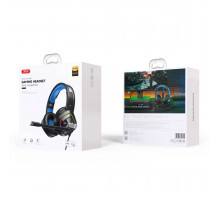 Навушники XO GE-08 Static RGB Long Game USB+Dual 3.5mm з мікрофоном