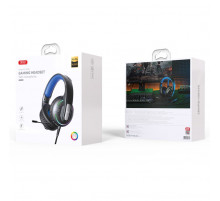 Навушники XO GE-09 Static RGB Long Game з мікрофоном (with adapter cable)