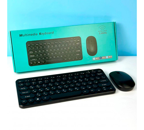 Клавіатура Бездротова 902 + Мишка (з Eng, Ru розкладками)