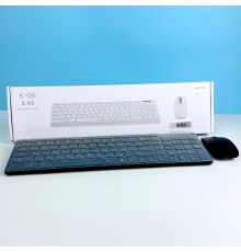 Клавіатура бездротова + мишка K06 (з Eng, Ru розкладками)