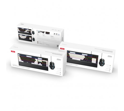 Клавіатура дротова XO KB-06 з підсвіткою + Мишка