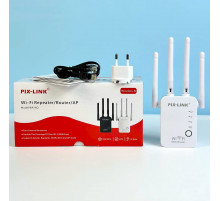 Підсилювач сигналу Wi-Fi ретранслятор PIX-LINK WR16Q 300М Repeater, Router, AP