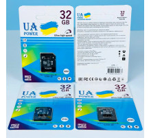 Карта пам'яті UA POWER 32Gb U-1 Ultra high speed Class 10 (з адаптером SD)
