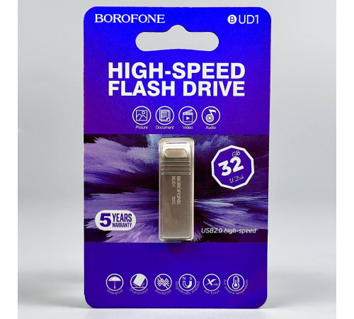 USB флеш Borofone BUD1 32Gb USB2.0