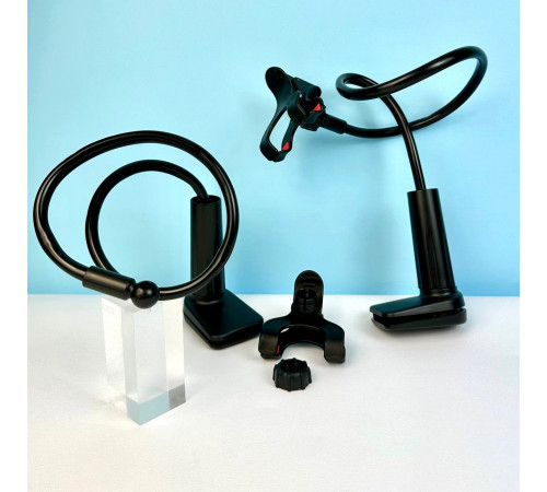 Гнучкий тримач для телефона Clip Stand LP113 Metal (кріплення затискач)