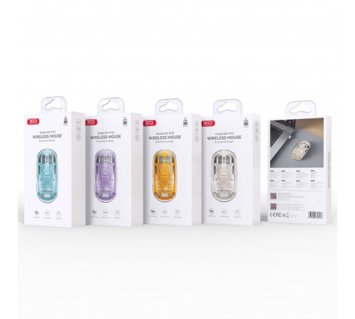 Мишка бездротова XO M12 transparent (Connector: Bluetooth+2.4G USB)