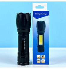 Ліхтар W601-XPE White, Red light (COB, Li-Ion акумулятор, Zoom, Micro)