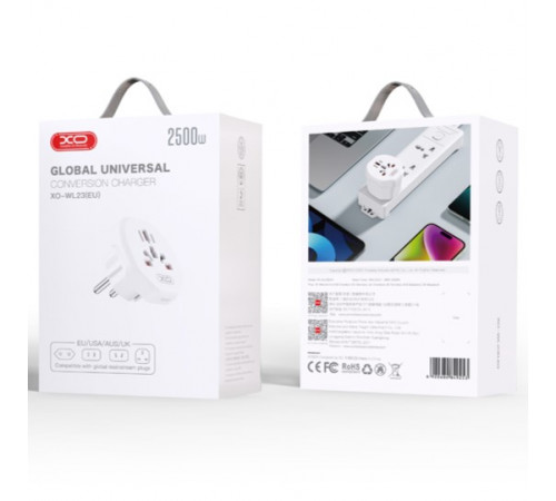 Мережевий перехідник XO WL23 global universal conversion charger