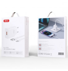 Мережевий зарядний пристрій XO L127 QC18W Lightning