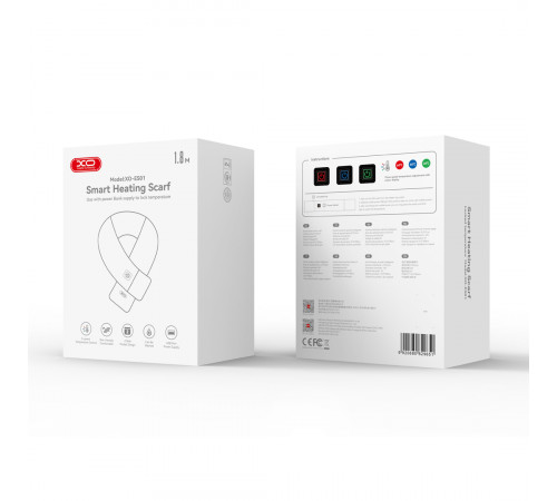Обігріваючий шарф XO ES01 від USB з кишенею (180*15 см)