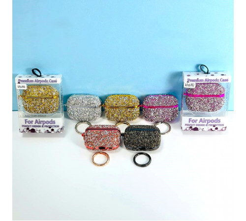 Чохол for AirPods Pro 2 Bling Grainy Diamond Box