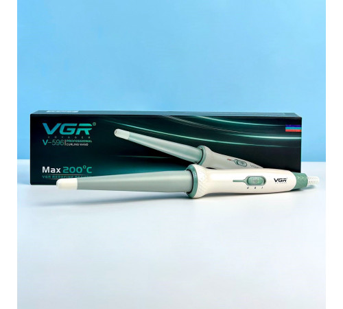 Плойка для волосся конусна VGR V-596 (2 режими роботи, керамічне покриття, швидке нагрівання)