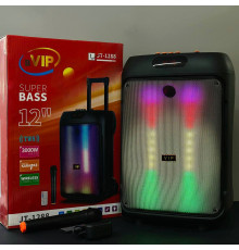 УЦІНКА Колонка VIP JT-1288 з RGB-підсвічуванням та мікрофоном (36,2*31,7*55 см) (відірвана сітка)