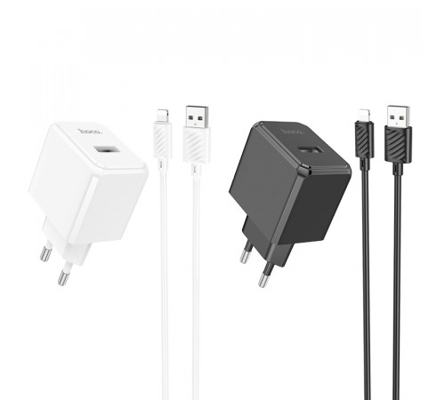 Мережевий зарядний пристрій Hoco CS11A Ocean 2.1A Lightning