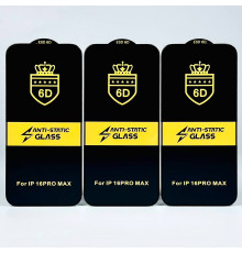 Захисне скло 6D Anti-Static Glass iPhone 13-13 Pro (2021) 6.1-iPhone 14 (2022) 6.1-iPhone 16e (2025) 6.1