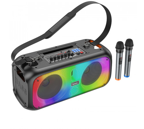 УЦІНКА Портативна колонка Hoco BS54 Party з 2-ма мікрофонами (49,3*22,53*24,73 см) (під ремонт)