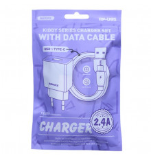 Мережевий зарядний пристрій Remax RP-U95 Kiddy Series 2.4A Type-C