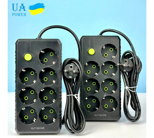 Мережевий подовжувач UA Power F17 7 розеток 6m